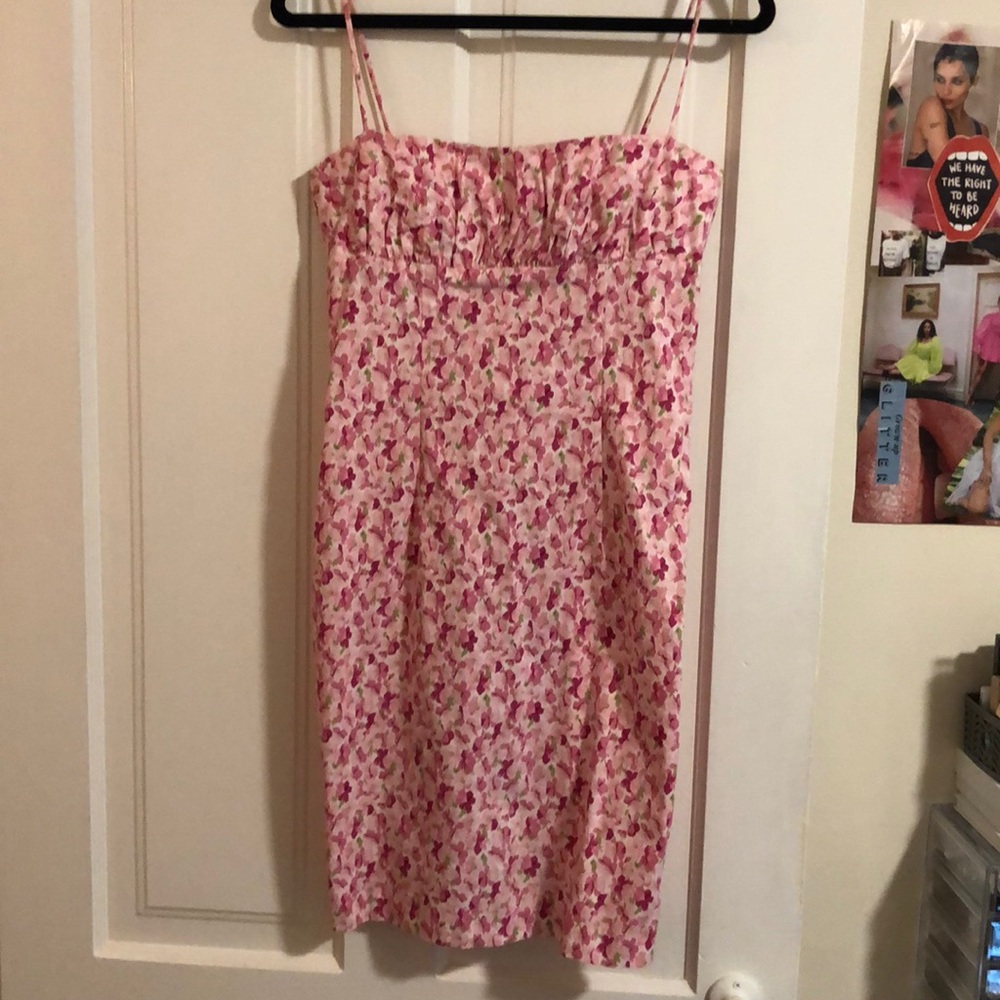 Vintage pink 90’s floral mini dress
